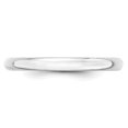 thumbnail image 2 of Bande Légère Demi-Ronde en Or Blanc 10K 2.5mm Taille 10, 2 of 3