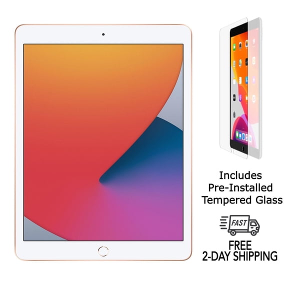iPad Apple Remis à Neuf 8e Gén. A2270 (Wi‐Fi) 32 Go Or (Grade A) avec Verre Trempé Préinstallé