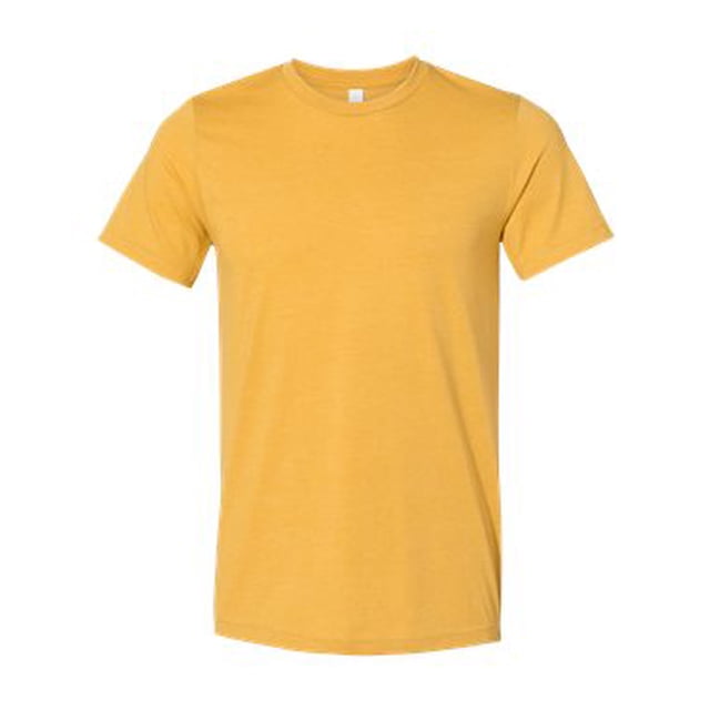 BELLA+CANVAS T-Shirt Jersey CVC pour Homme, TP, Moutarde Chiné