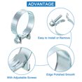 thumbnail image 3 of Unique Bargains 10Pack Mini Fuel Line Pipe Hose Clamp Clip, Adjustable 30-32mm, Zinc Plated, 3 of 5