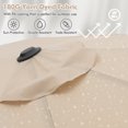 thumbnail image 3 of Patiojoy Parasol de Patio 13 Pi Parasol de Marché Double Face avec 36 Lumières DEL à Énergie Solaire Base Croisée Incluse Beige, 3 of 10