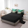 thumbnail image 3 of YST Green Marble 7-Piece Abstract Art Bedding Set, Twin Size Comforter Set, Stone Pattern, Gold Metallic, 3 of 4