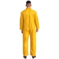 thumbnail image 2 of Runhomal Men's Long Sleeve Coveralls Dustproof Durable Button Up Work Overalls Jumpsuits Workwear Yellow 3XL, 2 of 5