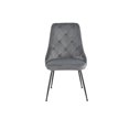 thumbnail image 1 of Topline Home Furnishings Velvet Side Chair with Black Legs, 1 of 6