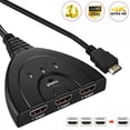 thumbnail image 1 of Cameland New 3 Port Hdmi Splitter 1080P/4K Hd Tv Adapter Cable 3 In 1 Out New, 1 of 8