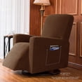 thumbnail image 2 of Subrtex Housse Extensible pour Fauteuil Inclinable 1 Pce, Housse Texturée à Carreaux avec Poches, 2 of 6