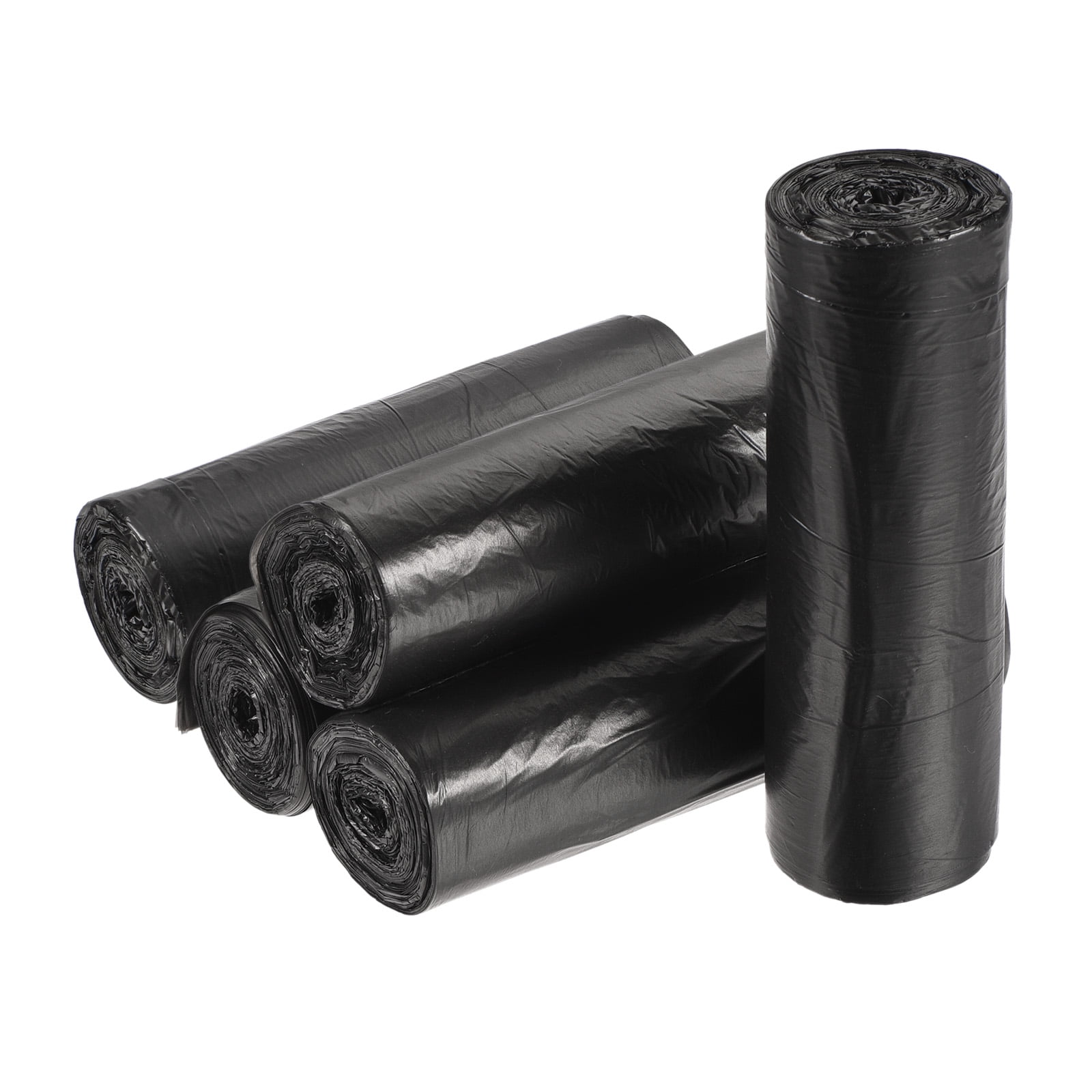 Uxcell Small Trash Bags Garbage Waste Basket Liners for Kitchen Office Bathroom Black