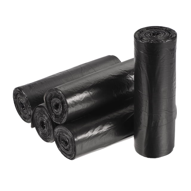 Uxcell Small Trash Bags Garbage Waste Basket Liners for Kitchen Office Bathroom Black