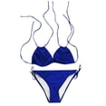 thumbnail image 3 of Womens Solid Push Up Padded Plus Size Bikini Set Swimsuit Bathing Suit Swimwear, 3 of 5
