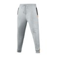 thumbnail image 3 of Ceisia Men Solid Color Loose Casual Pants Elastic Waist Drawstring Sports Gift Work Trousers, 3 of 8