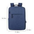 thumbnail image 3 of Business Backpack, Bag For Travel Flight Fits 15.6 Inch Laptop With USB Charging Port, 3 of 6