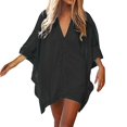 thumbnail image 2 of 2025 Dames Été Patchwork Fleur Maille Couvre-Maillot Bordure Soleil Plage Bikini Shorts de Bain Couvre-Maillot pour Femmes Jupe Smock Plage Grande Couvre-Maillots de Plage pour Femmes Taille Maillot de Bain, 2 of 4