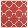 thumbnail image 2 of Safavieh Courtyard Tapis Rouge Intérieur Extérieur, Carré 5 Pieds3 Pieds, 2 of 5