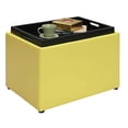 thumbnail image 2 of Convenience Concepts R8-160 Designs4Comfort Pouf d'Appoint pour Rangement, Jaune, 2 of 5