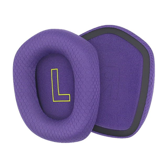 Redempat Coussinets d'Oreille pour Écouteurs Protection Auditive Maille Respirante Réduction de Bruit Remplacement pour Écouteurs Logitech G733 Violet