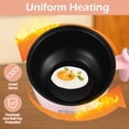 thumbnail image 4 of PENGXIANG Electric Hot Pot with Steamer 55oz Non-stick Mini Electric Cooker 2 Speed Electric Noodles Pot with Over Heating Boil Dry Protection for Noodles Cooking, 4 of 9