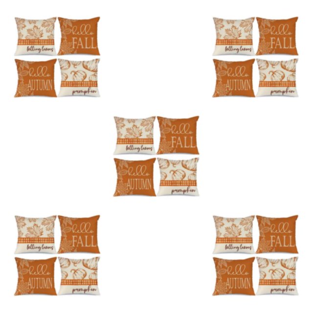maskred 4piece Effortless Maintenance With Easy-care Decorative Pillow Cover Holiday Halloween-14 5Set