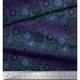thumbnail image 3 of Soimoi Rayon Fabric Artistic Flower Mandala Decor Fabric Printed Yard 42 Inch Wide, 3 of 5