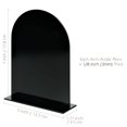 thumbnail image 4 of 5x7 Inch Black Arch Acrylic Sign with Stand | 10 Pack Blank Black Acrylic Arch Table Signs with Base for DIY Wedding Table Numbers, Arched Wedding Signage, Events& Parties (Black, 5x7 Inch (10pcs), 4 of 4