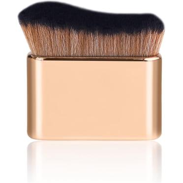 Brosse de Bronzage DUAIU Pinceaux de Maquillage Kabuki Brosse Autobronzante pour Maquillage Liquide, Crème et Poudre pour le Visage pour le Corps et les Jambes (Or Champagne)