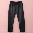 thumbnail image 2 of Leggings Moulants Extensibles en Cuir pour Bébés Filles, 2 of 6
