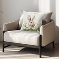 thumbnail image 2 of Easter Flower Bunny Printed Linen Pillow Living Room Home Sofa Decoration, 2 of 6