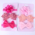 thumbnail image 5 of xiaxaixu 3PCS Baby Girls Sequins Bow Headband Flower Elastic Hairband One Size, 5 of 5