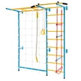 thumbnail image 1 of Costway 7 in 1 Kids Indoor Gym Playground Swedish Wall Ladder Children Home Climbing Gym Solid Wall Set Up, 1 of 10