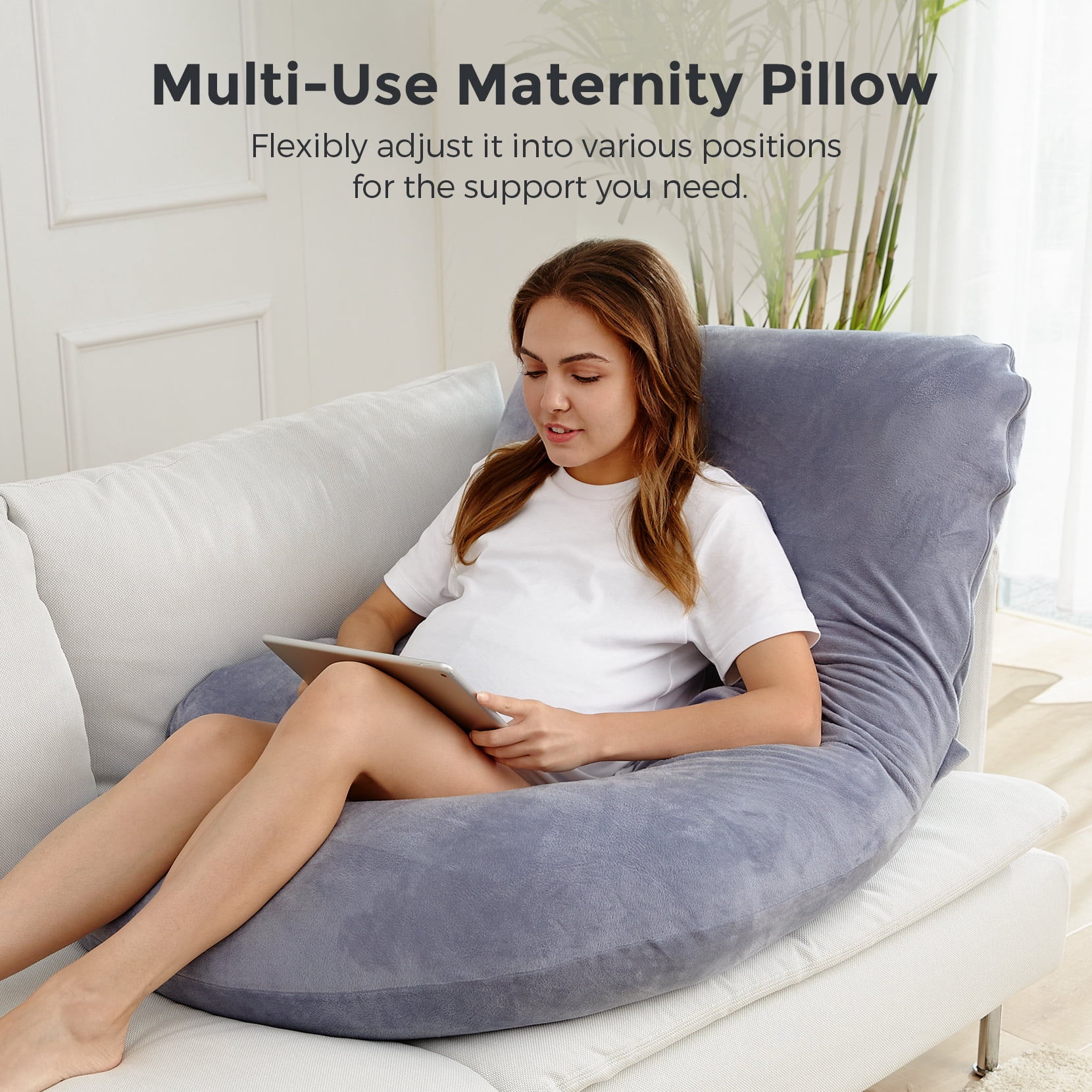 Momcozy U Shaped Pregnancy Pillow-Huggable