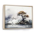 thumbnail image 2 of Designart Trees Oversized framed wall art decor, Tree Natural framed wall art, Grey Tree Ink euphony , Grey Traditional Natural framed wall art, 20x12 inches Natural brown color Frame, 2 of 5