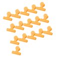 thumbnail image 3 of thinsony 16 Pieces Bag Chip Clips Heavy-Duty Food Binder Plastic Paper Clamp Spring Organizer Bill Note Fold Dorm Office Yellow L, 3 of 9