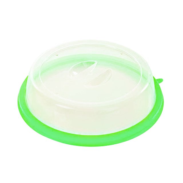 Stackable Refrigerator Plate Cover Fresh-keeping Bowl Covers Splash-proof Oil Kitchen Gadgets Container Lid Microwave Oven Caps Gadgets Container green