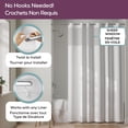 thumbnail image 4 of Zenna Home InstaCurtain Fabric Hotel Shower Curtain, White, 4 of 5