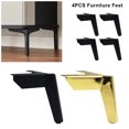 thumbnail image 4 of Baohd 4pack/lot Rust-Resistant Furniture Leg Easy-to-Install And Durable Leg For Chairs And Tables Furniture Accessories Metal Titanium gold 12cm 1Set, 4 of 6