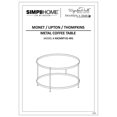 thumbnail image 3 of Simpli Home Monet Industriel 32 Pouces Table Basse en Métal en Gris Chaud, 3 of 7