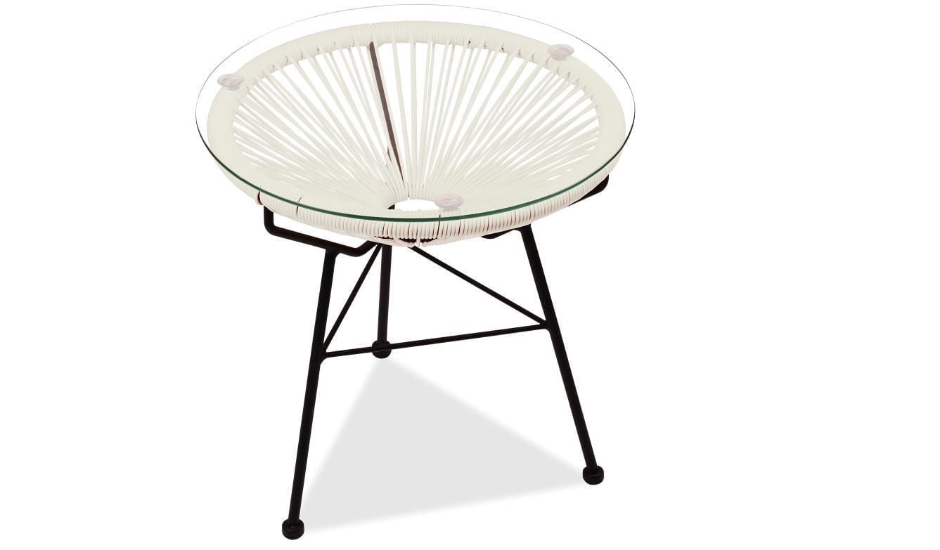 Acapulco Side Table in White Color