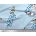 thumbnail image 2 of Soimoi Georgette Viscose Fabric Paisley Block Print Fabric by Yard 42 Inch Wide, 2 of 3