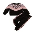 thumbnail image 1 of Ensembles de Pantalons 2 Pcs pour Bébés Garçons, Chandail à Manches Longues à Col Rond, Hauts, Ensembles de Pantalons de Couleur Unie, 1 of 6