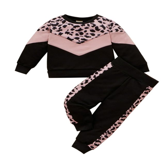 Ensembles de Pantalons 2 Pcs pour Bébés Garçons, Chandail à Manches Longues à Col Rond, Hauts, Ensembles de Pantalons de Couleur Unie