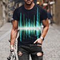 thumbnail image 2 of LUOGENLI T-shirts pour Hommes Impression Numérique 3D Col Rond Manches Courtes Pull T-shirts Haut Manches Courtes T-shirts Hommes Blanc St. Patrick's Day Violet TTTG, 2 of 4
