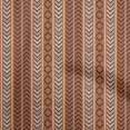 thumbnail image 1 of oneOone Silk Tabby Brown Fabric Geometric Craft Projects Decor Fabric Printed By The Yard 42 Inch Wide, 1 of 4