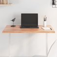 thumbnail image 1 of vidaXL Table Top Light Brown 80x40x2 cm Treated Solid Wood Oak Live Edge, 1 of 5