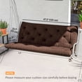 thumbnail image 3 of Outsunny 2 Seater Garden Bench Cushions, 3.9 Inch Thick Outdoor Soft Pad, 3 of 10