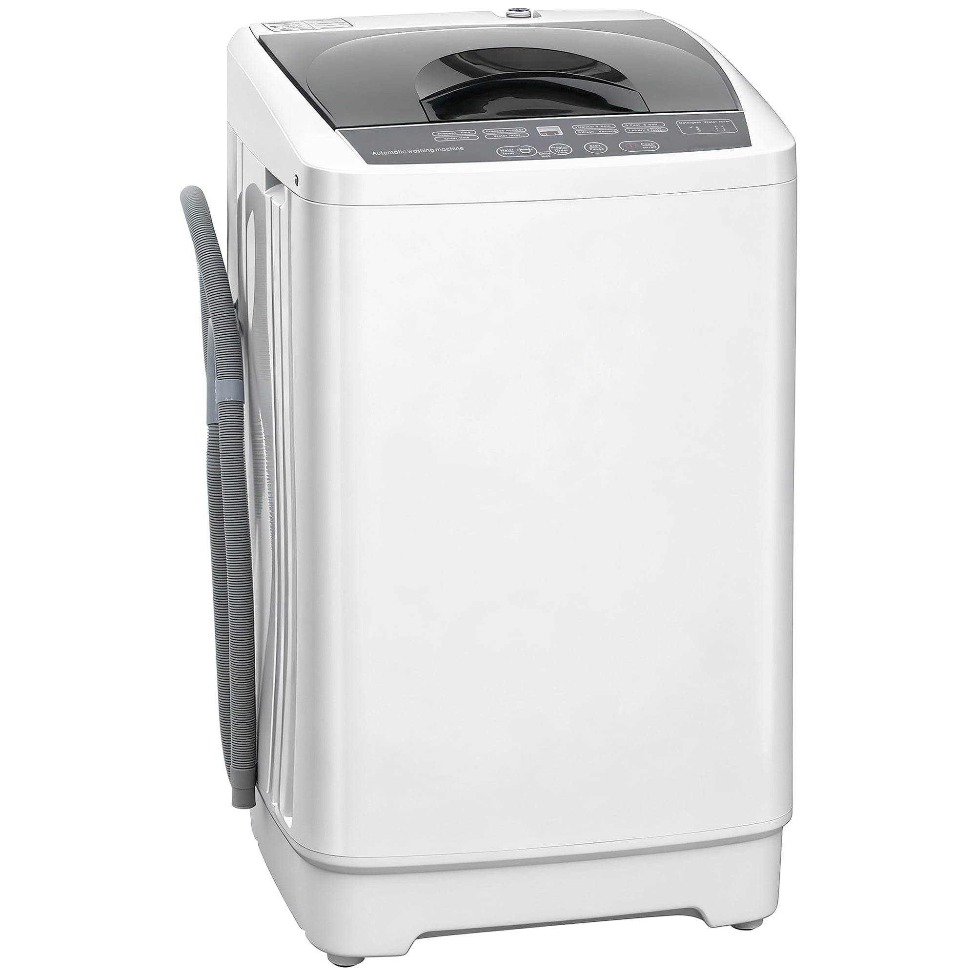 Portable Washing Machine, Full Automatic 1.3 Cu. Ft. Compact Washer, White