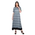 thumbnail image 4 of Moomaya Kurti Longue Imprimée Tenue d'Été Tunique Ligne A pour Femmes, 4 of 5