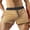Khaki, variant on UVEASISHA Mens Running Shorts 3 Inch Gym Workout Athletic Shorts Solid Color Drawstring Elastic Waist Summer Beach Shorts Outdoor Sport Short Pants 2025 Pink,M
