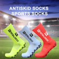 thumbnail image 2 of 1 Pair Sports Socks Wear Resistant High Elasticity Fine Workmanship Comfortable Durable Foot Protector Outdoor Accessory Non-slip Soccer Basketball for Sport, 2 of 10