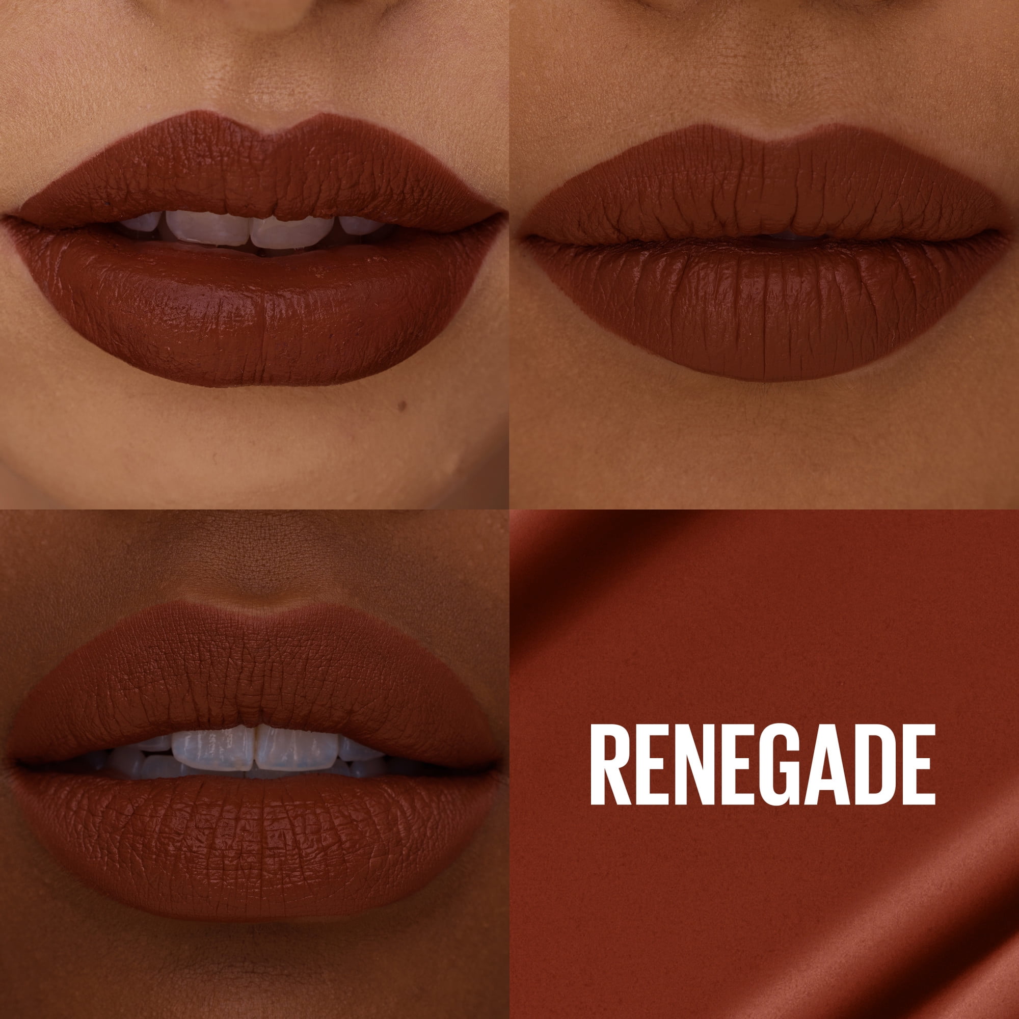 Maybelline New York SuperStay Matte Ink Liquid Lipstick Makeup, Long Lasting, High-Impact Lip Colour, Up to 16 hours, renegade ,5 ml