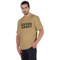 thumbnail image 4 of Inkmeso Men's Graphic Printed "First Time Daddy" Short Sleeve Tee Shirt Jersey Shirt For Dad, 4 of 7