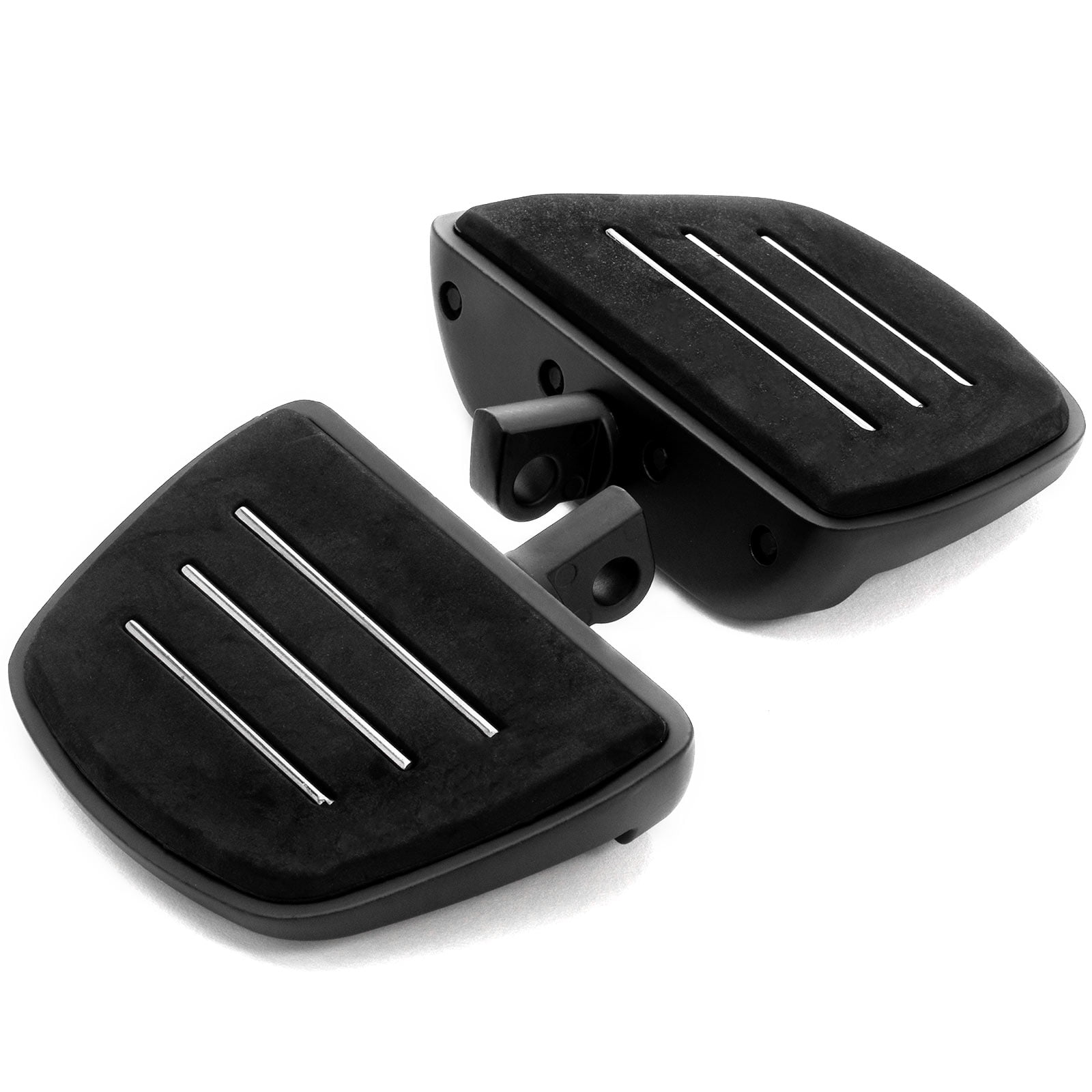 Krator Black Mini Board Floorboards Footpegs Compatible with 1999-2009 Harley Davidson Night Train FXSTB